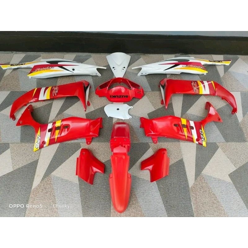 BODI COVER FULSET SATRIA HIU 2TAK MALAYSIA MERAH PUTIH