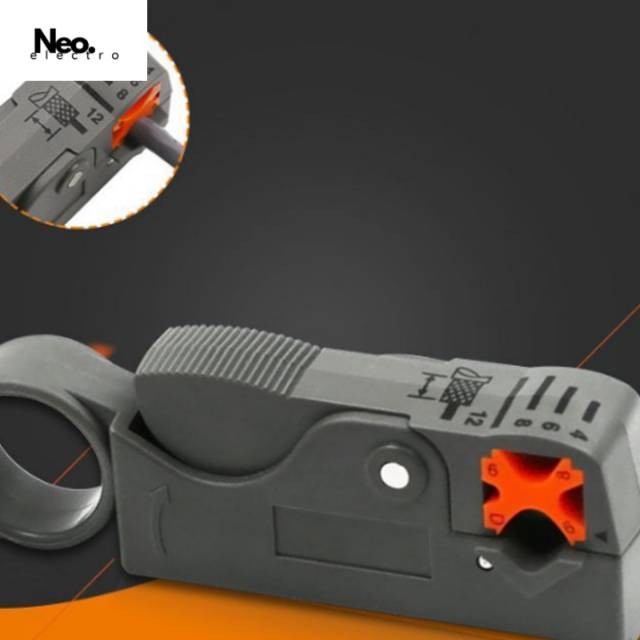Alat kupas kabel rotary wire stripper cutter kabel listrik UTP telpon dll