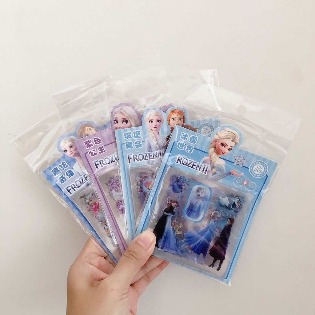 

Sticker Karakter Frozen Transparan isi 25pcs