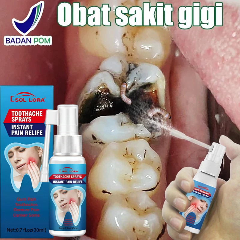 SOL Obat Sakit Gigi Semprot Obat Gusi Bengkak Obat Sakit Gigi Dan Gusi Toothache Spray Ubat Sakit Gi