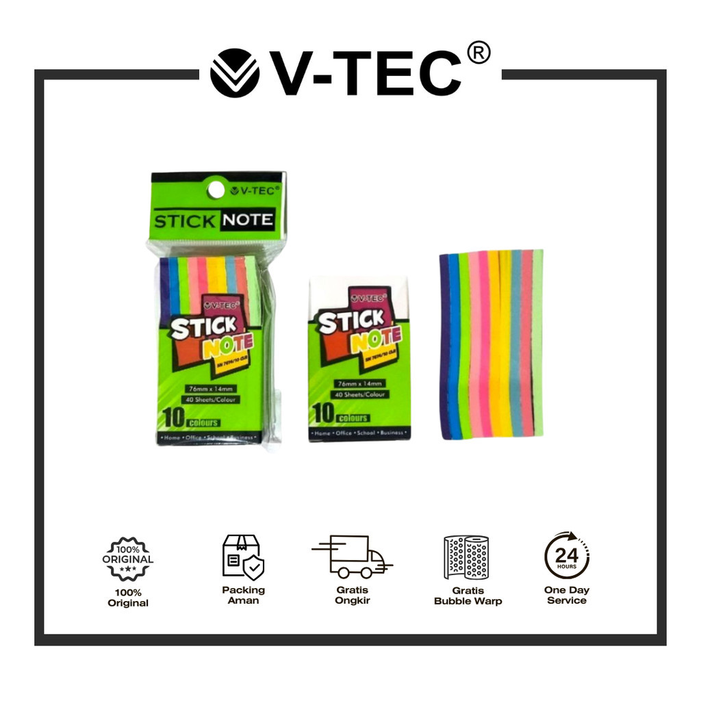 

V-TEC Stick Note SN 5015 10 Warna