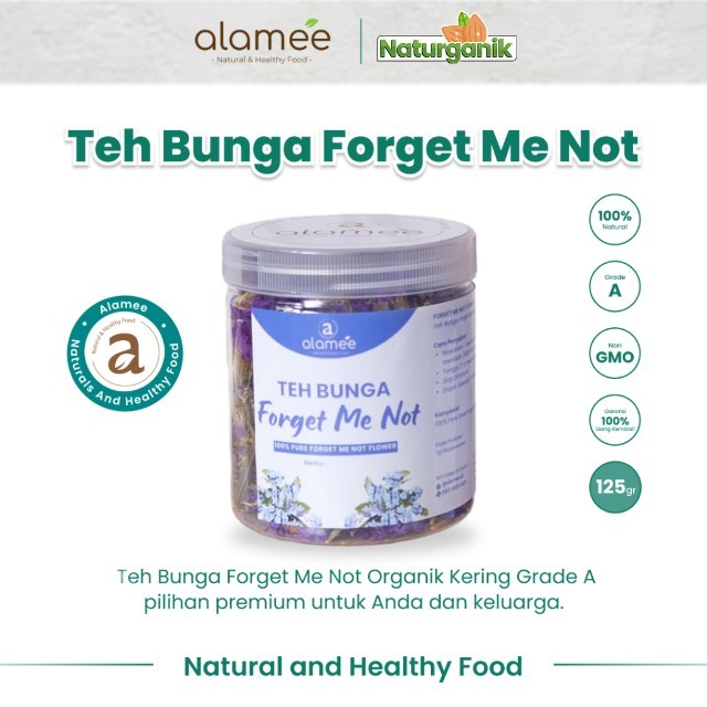 

ALAMEE Forget Me Not Flower Tea Teh Bunga Organik Kering Dried 50gr Premium Naturganik