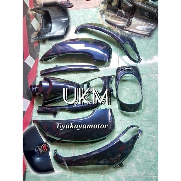 full body halus scoopy fi biru navy dongker 2013-2016