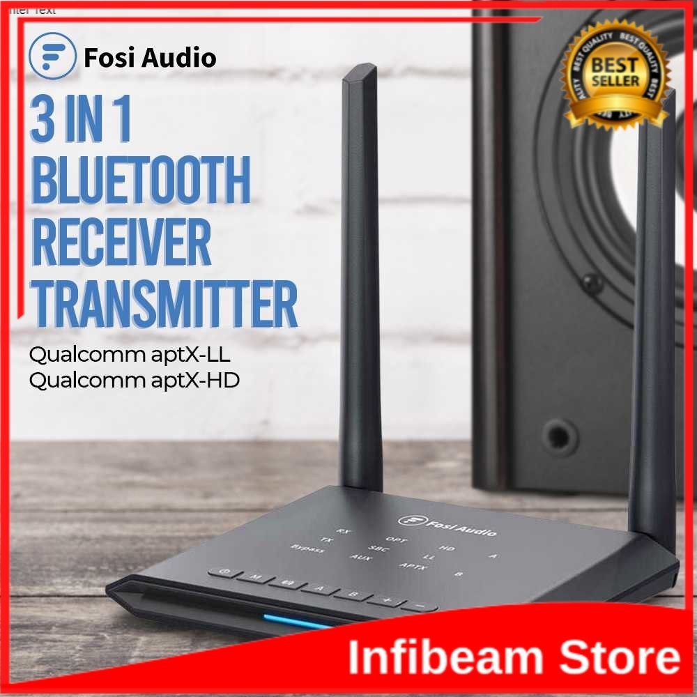Fosi Audio 3 in 1 Bluetooth Receiver Transmitter / Bluetooth Transmitter Wireless Bluetooth Receiver
