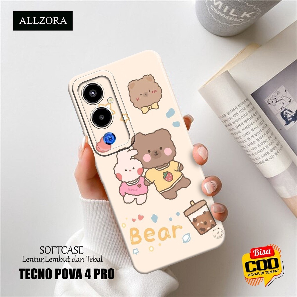 Softcase Hp Tecno Pova 4 Pro Terbaru - Casing Hp Tecno Pova 4 Pro Terbaru - Fashion Case KARTUN - Ca
