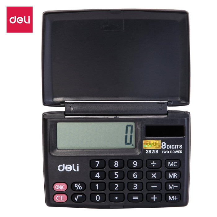 

Deli E39218 Calculator/Kalkulator-Pocket Calculator 8-digit Cover