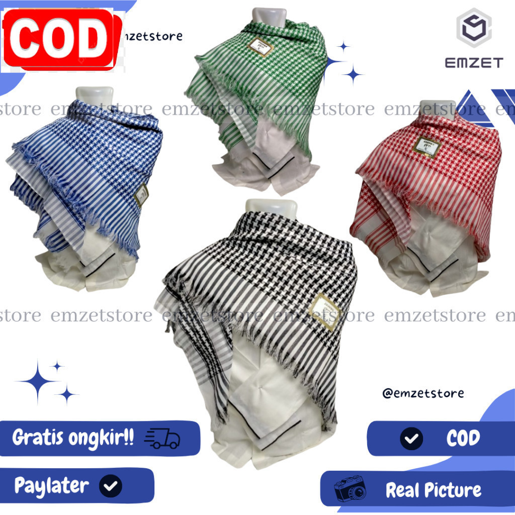 SORBAN HAJI SORBAN PALESTINA SORBAN TENUN SORBAN MOTIF JAGUNG PREMIUM