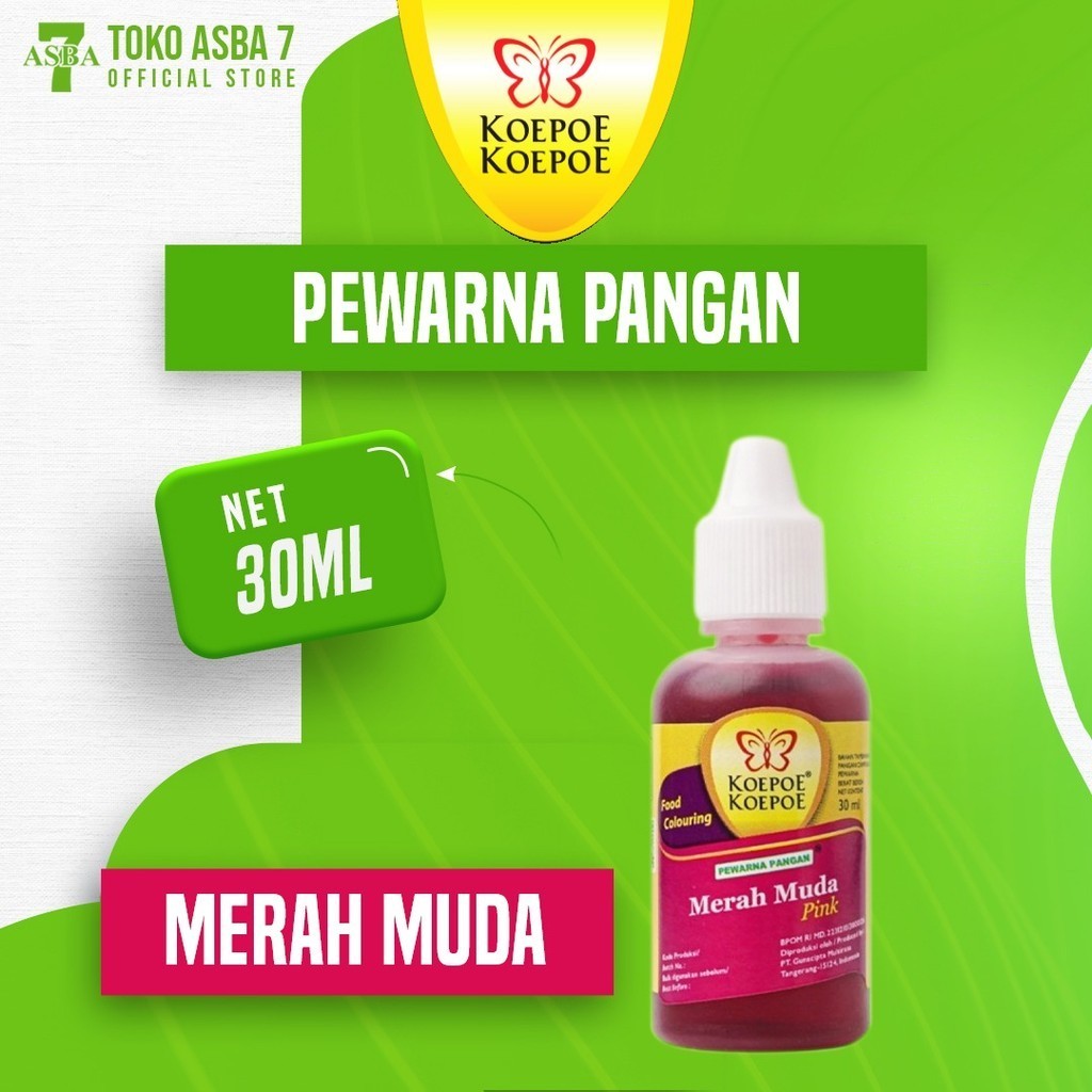 

KOEPOE KOEPOE PEWARNA PANGAN MERAH MUDA 30ML