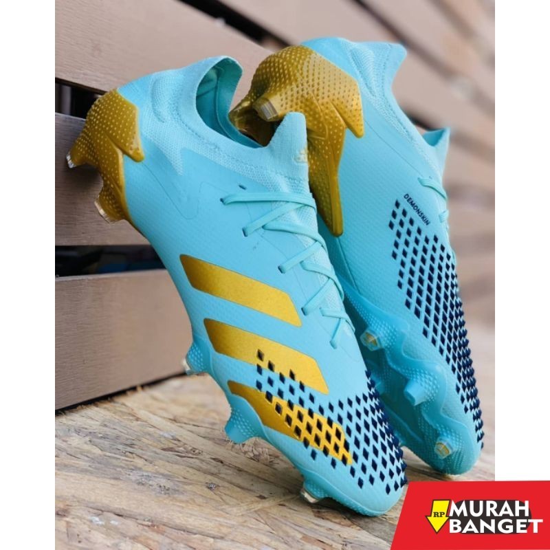 Sepatu specs keren- Sepatu Bola Adidas Predator 20.1 Low Sky Gold