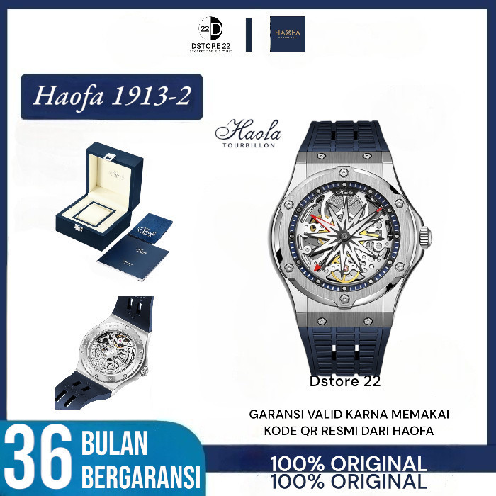 HAOFA AUTOMATIC WATCH 1913-2 - Silver Blue