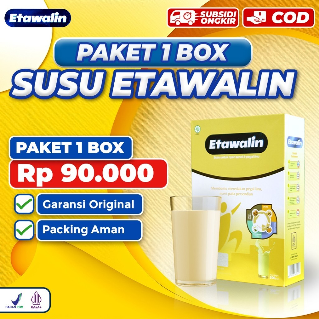 

COD SUSU ETAWALIN Original Officlal Store Kesehatan Sendi dan Tulang Obat Asamurat Kebas Kesemutan