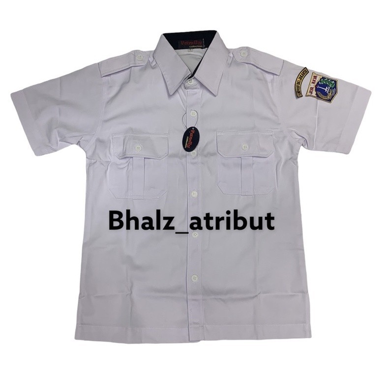 Baju putih dki/seragam pemda putih dki/kemeja putih jaya raya ( bahan granada )