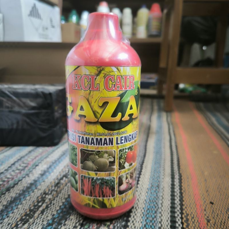 Pupuk Kcl cair Gaza 1 lt plus zpt dan anti jamur nutrisi kcl