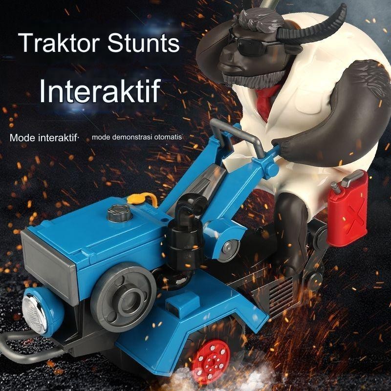 Mainan Anak-anak/ Mr Niu Traktor Berjalan/Mainan Lucu/Bayi Aksi Interaktif Internet Traktor Selebriti