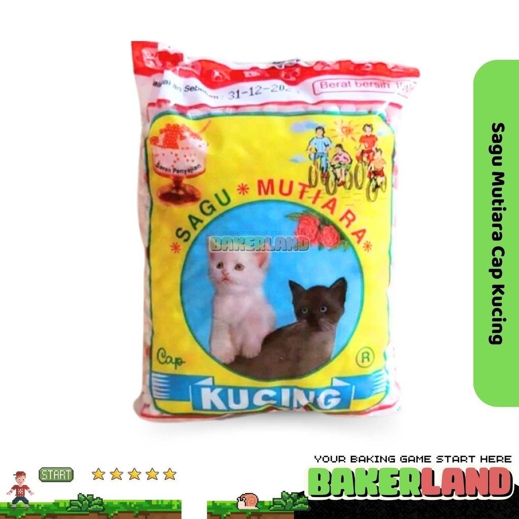 

Sagu Mutiara Cap Kucing / Sagu Mutiara / Toping Minuman Mutiara / Toping makanan Mutiara