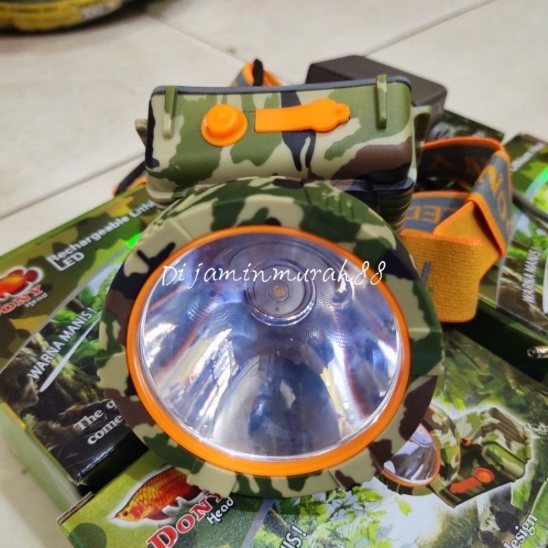 PROMO 6.6 SALE DONY Ms 303 10 Watt Senter Kepala Super Terang Original Cahaya Putih dan Kuning