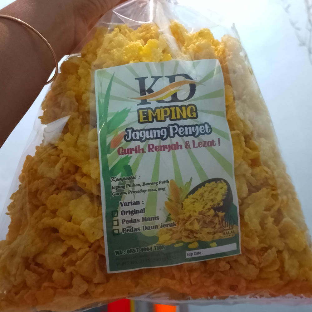 

MURAH Emping Jagung Penyet KD Matang | Jagung Geprek Gurih, Renyah, Lezat