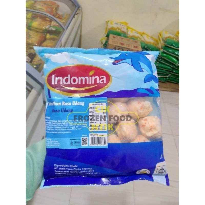 

Indomina Bakso ikan rasa udang 500g Frozen food cik ntik Jambi cemilan jajanan