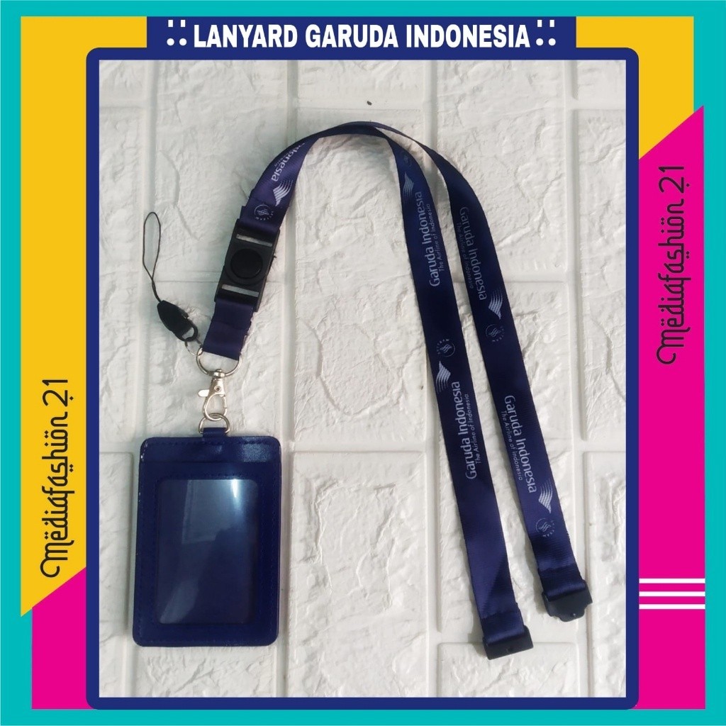 

Lanyard Tali Gantungan ID Card GARUDA INDONESIA Breakaway Free Strap Gantungan HP/Flashdisk
