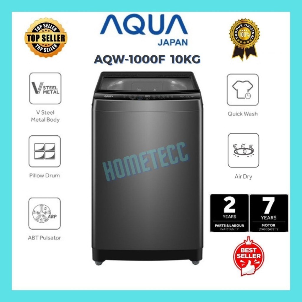 AQUA MESIN CUCI 1 TABUNG 10KG AQW-1000F