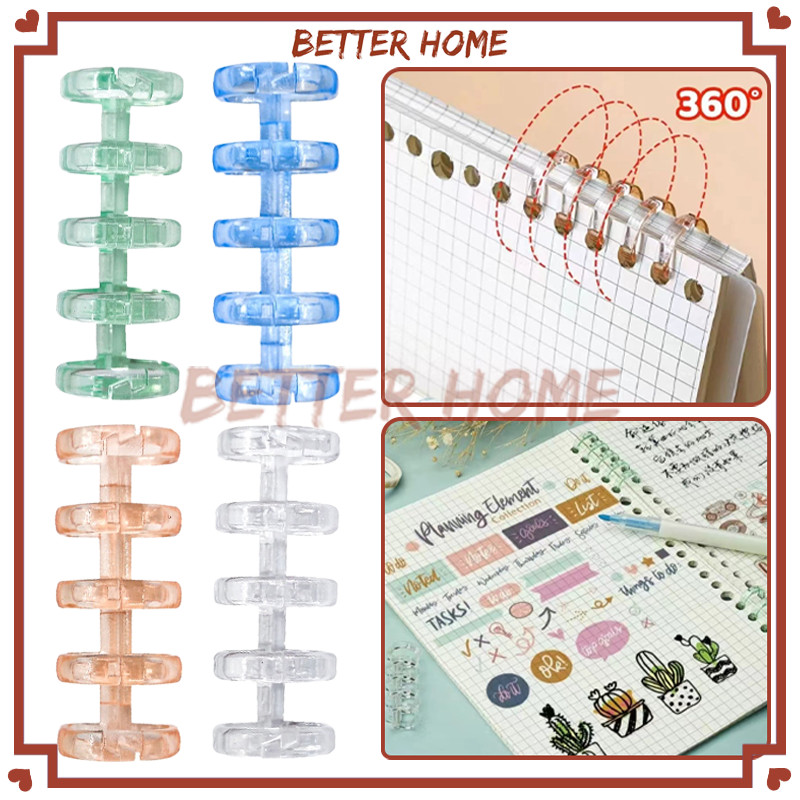 

1Pcs Ring BInder 5 Lubang/Ring Binder DIY Spiral/Ring Binding Binder 5 Holes