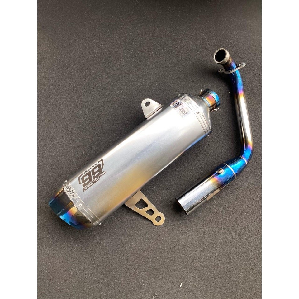 Knalpot Xmax 250 / 300 Fullset Original 99 Racing Exhaust type M7