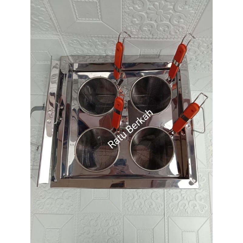 tong mie ayam kotak / dandang mie ayam / saringan mie