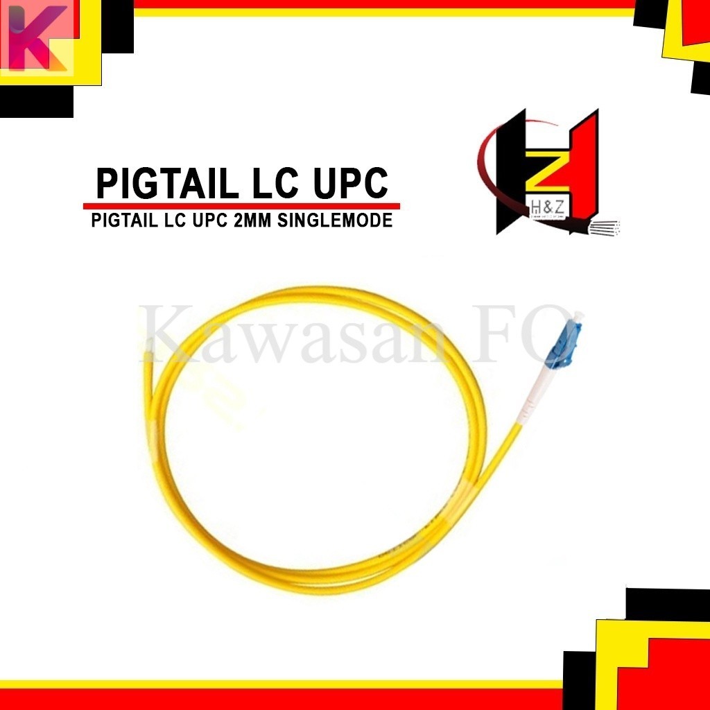 Pigtail LC UPC 2mm Fiber Optic FTTH FO Singlemode Fiber Optik