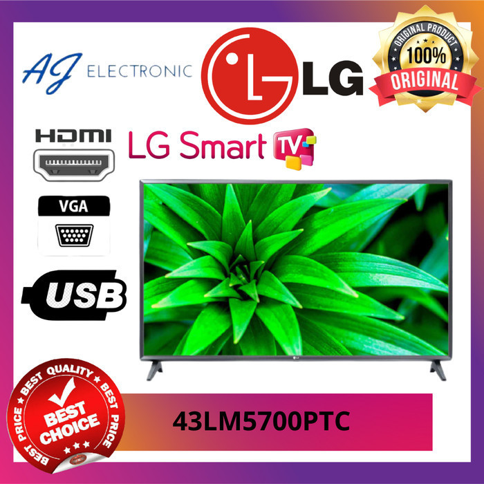LED TV LG 43LM5700PTC / 43LM5700 / LM5700 , 43 INCH SMART TV