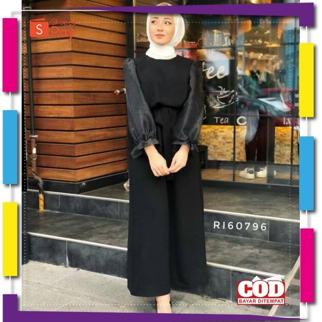 KAIN LEMBUT HALUS ADEM TEBAL / Victory Dress Gamis Mewah Dress Wanita Crepe Mix Organza