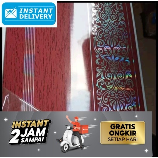plafon pvc motif kayu coklat muda