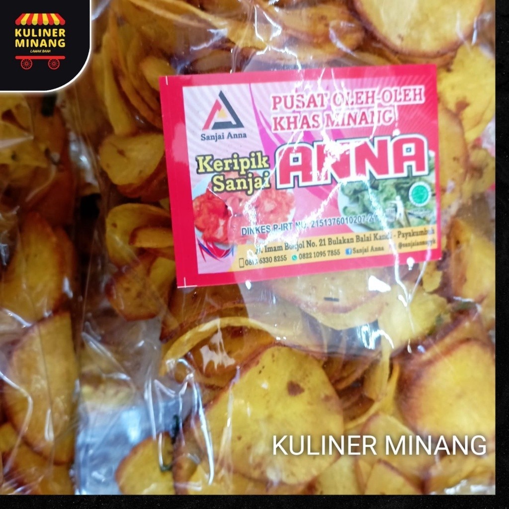 

Sanjai bumbu kuning anna Kampung Snack Kuliner Minang Kabau