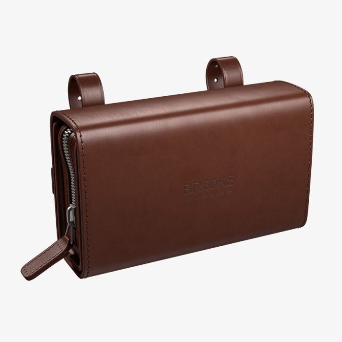 Tas Brooks D Shaped Saddle Bag Brown