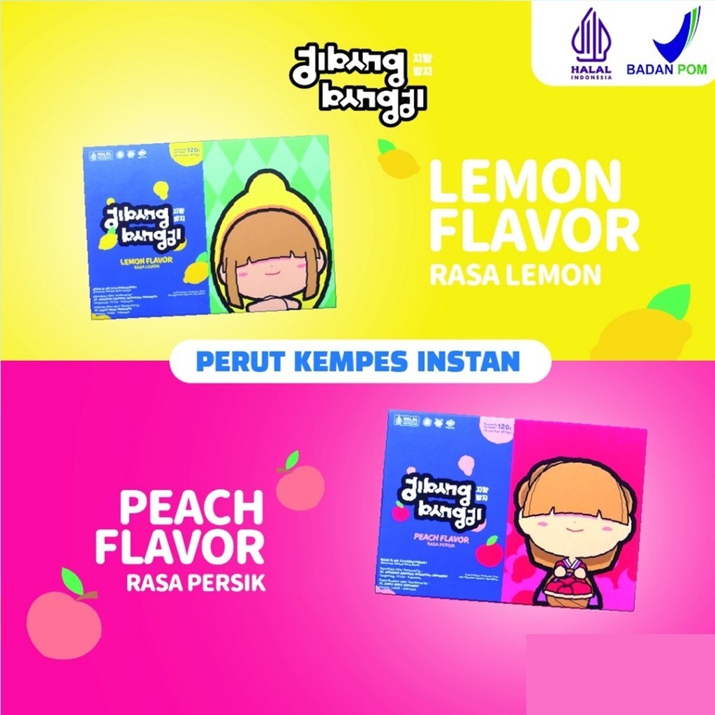 

Jibang Bangji Minuman Fiber 1 Box Mix Lemon dan Peach