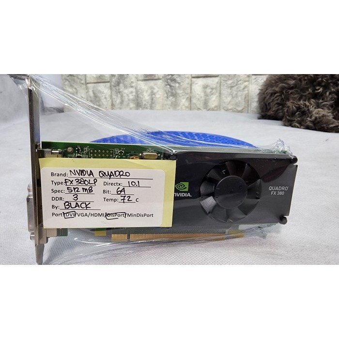 NVIDIA Quadro FX 380LP by PNY 512MB DDR3 PCI Express