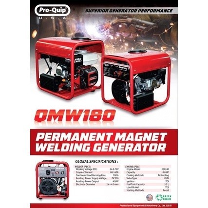 Mesin Generator Las Listrik Magnet Pro Quip Tipe QMW160