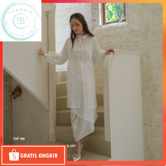 One Set Terkini / [Tavia] Malika 3 in 1 Set / Outer / Setelan Cardigan Wanita / Baju Lebaran / Konda