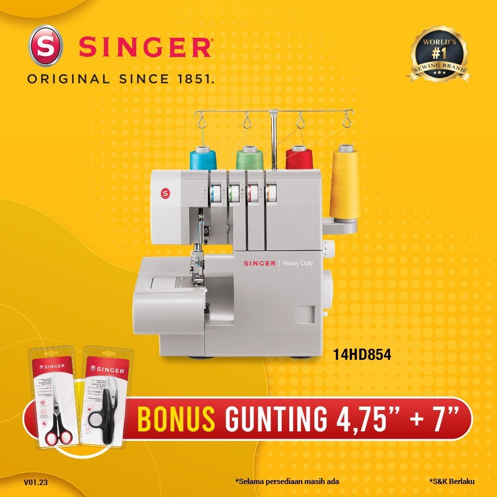 Mesin jahit obras neci singer 14HD854