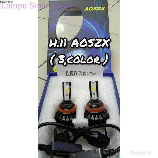 LED H11 3 warna aos