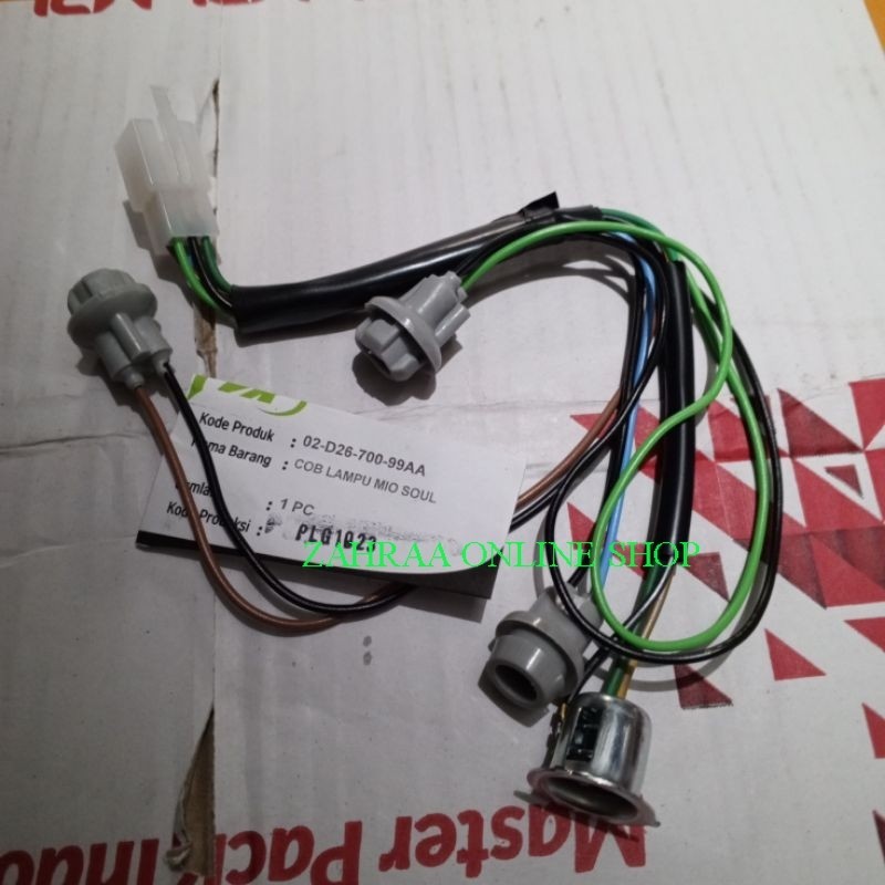 soket lampu depan mio soul karbu 14D fitting lampu depan yamaha mio soul lama karbu