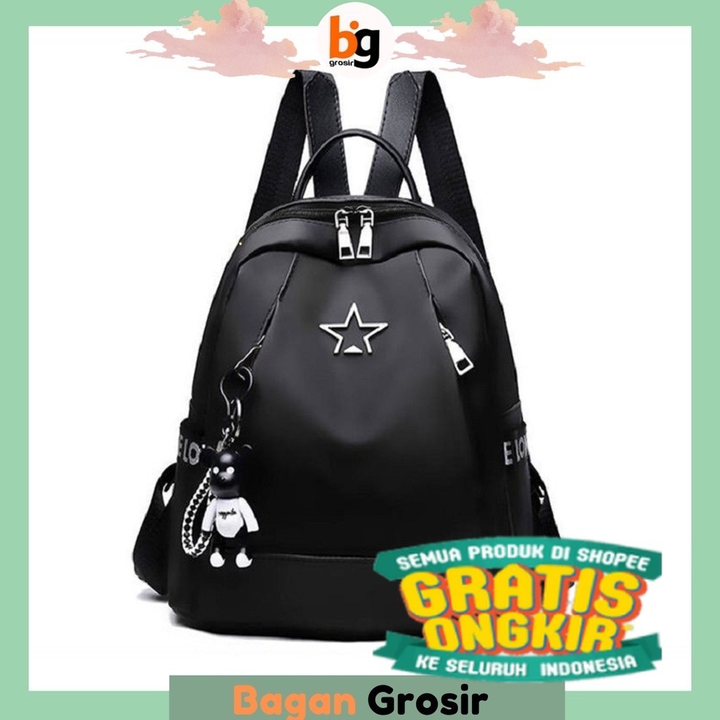 BG / COD / TAS RANSEL CEWEK ABG KEKINIAN MOTIF BINTANG IMPORT RANSEL BATAM / BACKPACK WANITA / TAS S