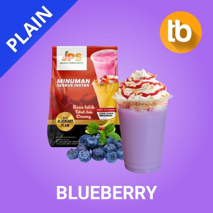 

[Ready] Jakpow Bubuk Blueberry Plain (Bubuk minuman dan makanan)