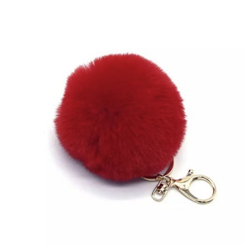 GANTUNGAN TAS BULAT BULU