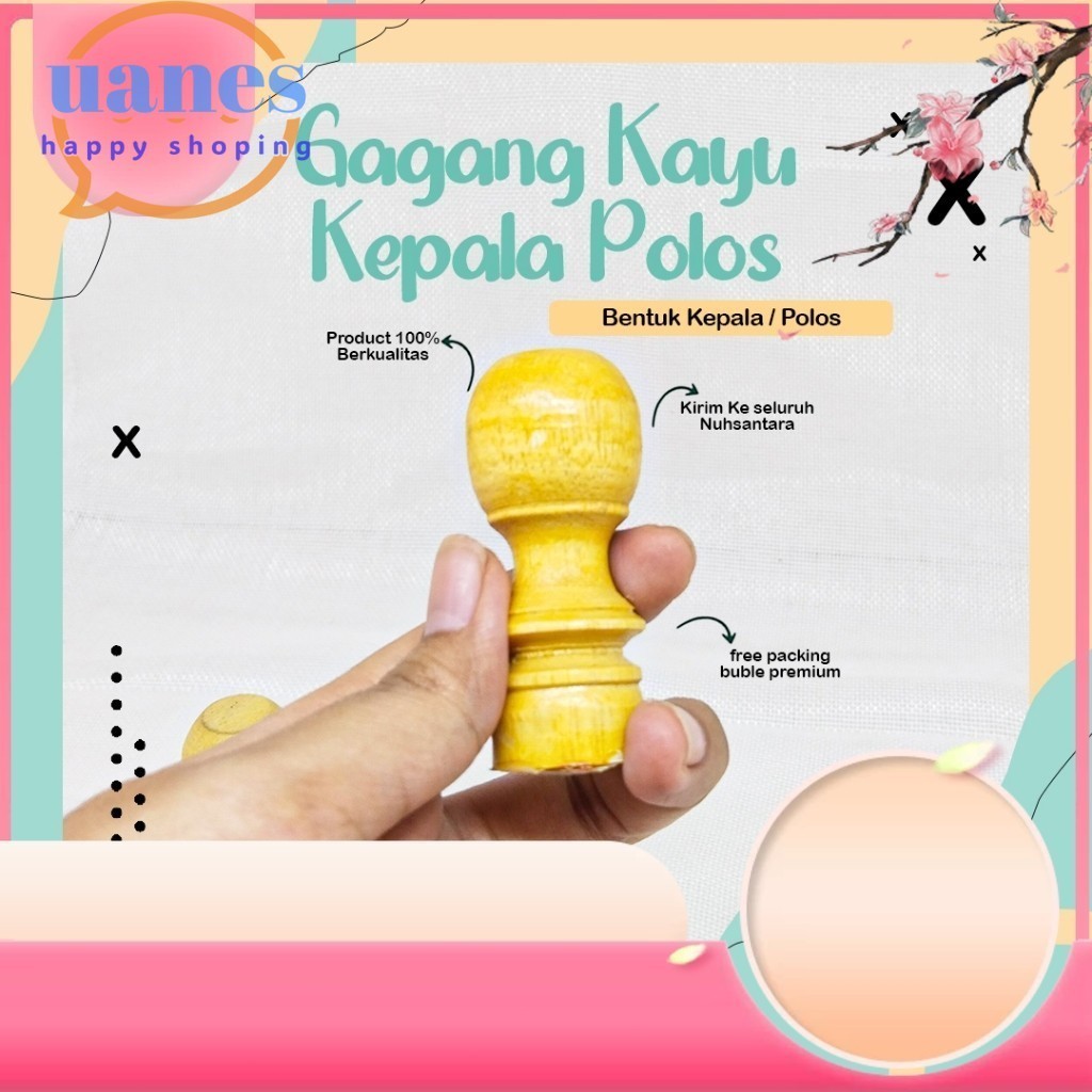 

Promo Kepala Gagang Stempel Kayu Polos / Stampel Kayu Flash Polos