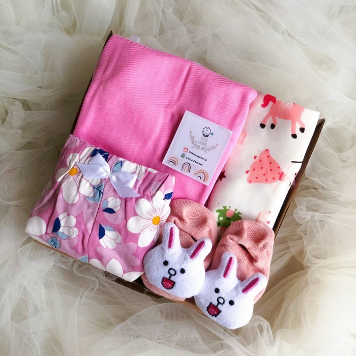 

(NEW) -Ready Paket Hampers Bayi Kado lahiran bayi Gift set bayi Newborn baby - GIRL, polos