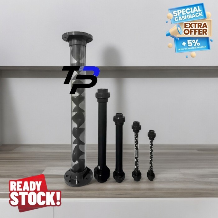 static mixer 2 inch Static miker DN50 Static Mixer Ozone DN 50 2" UPVC