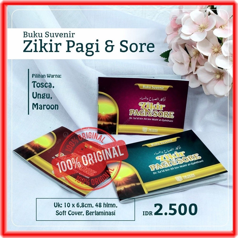 Buku Souvenir Dzikir Pagi Petang Zikir Pagi Sore Muslim Cendekia