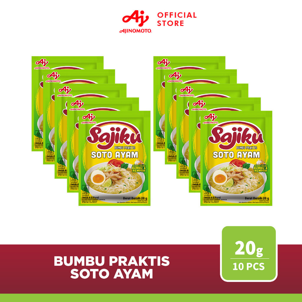 

Sajiku® Bumbu Praktis Soto Ayam 20gr (10 pcs)