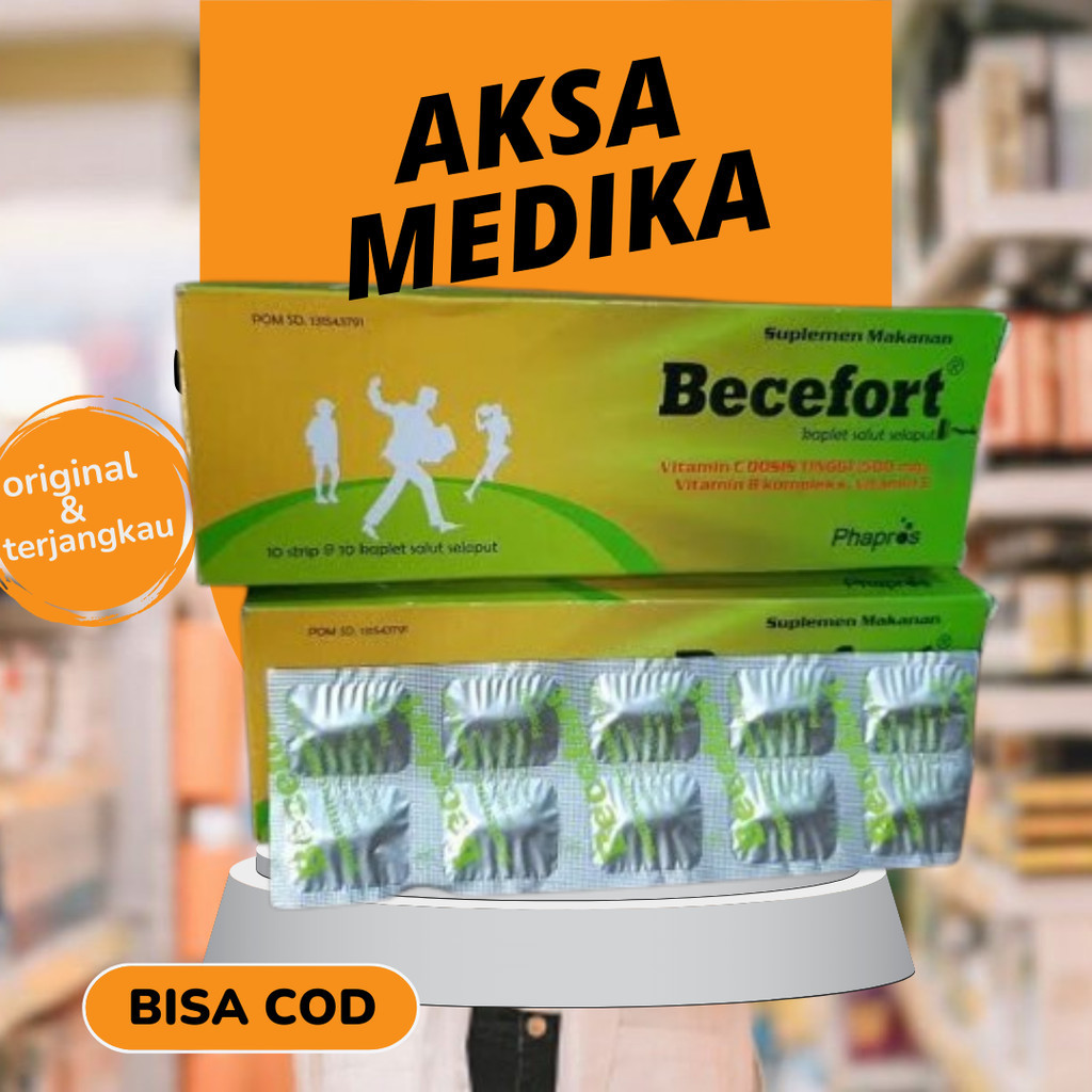 Becefort Isi 10 Tablet / Strip Suplemen Makanan Original Phapros -ORIGINALE