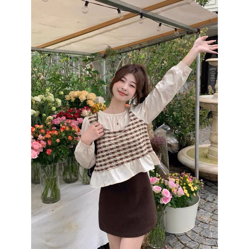 RKPERWIRA - ZRX FASHION WANITA NISA / AHREUM BLOUSE / Atasan Remaja ABG Kekinian / OOTD Ala Korean s
